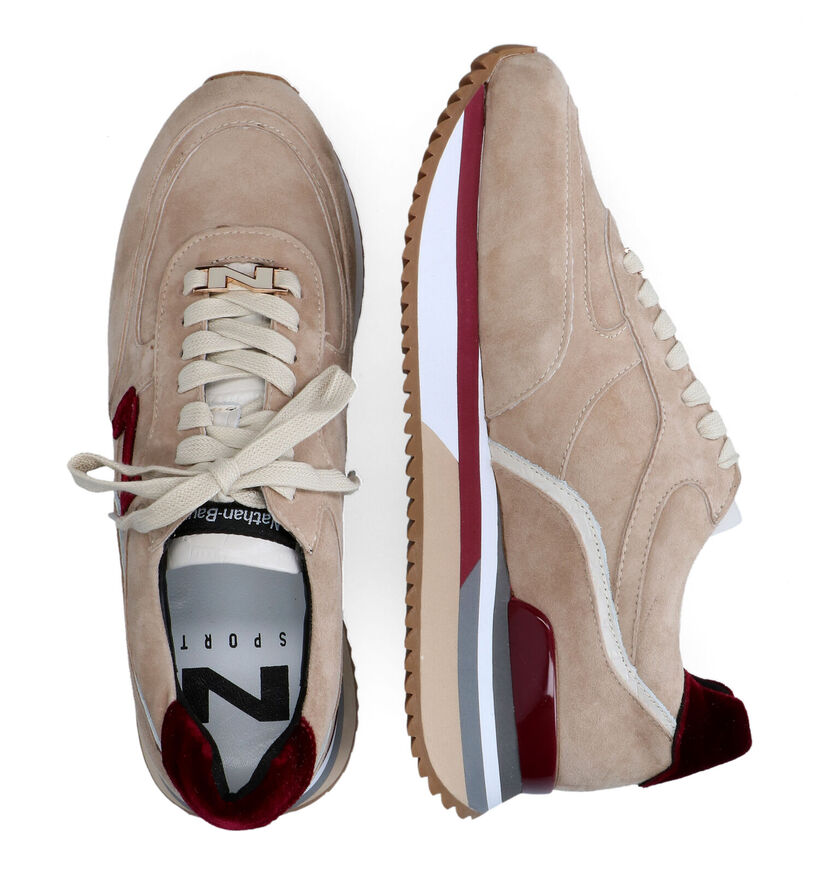 Nathan-Baume Beige Sneakers voor dames (315961) - geschikt voor steunzolen