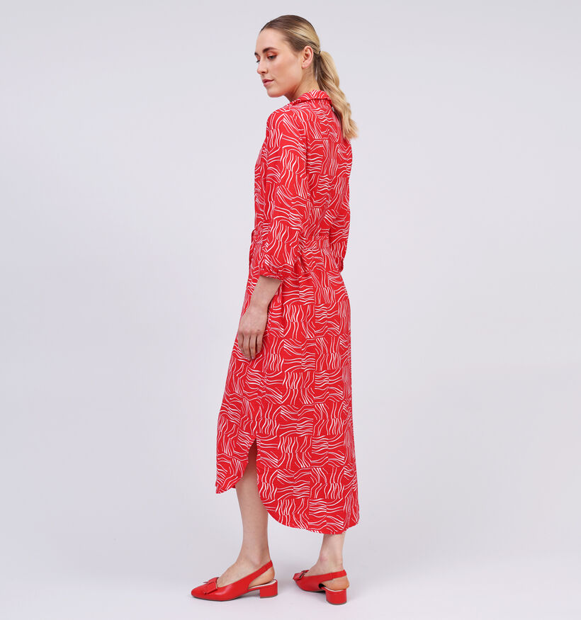 Vero Moda Betsy Robe Chemise en Rouge pour femmes (353161)