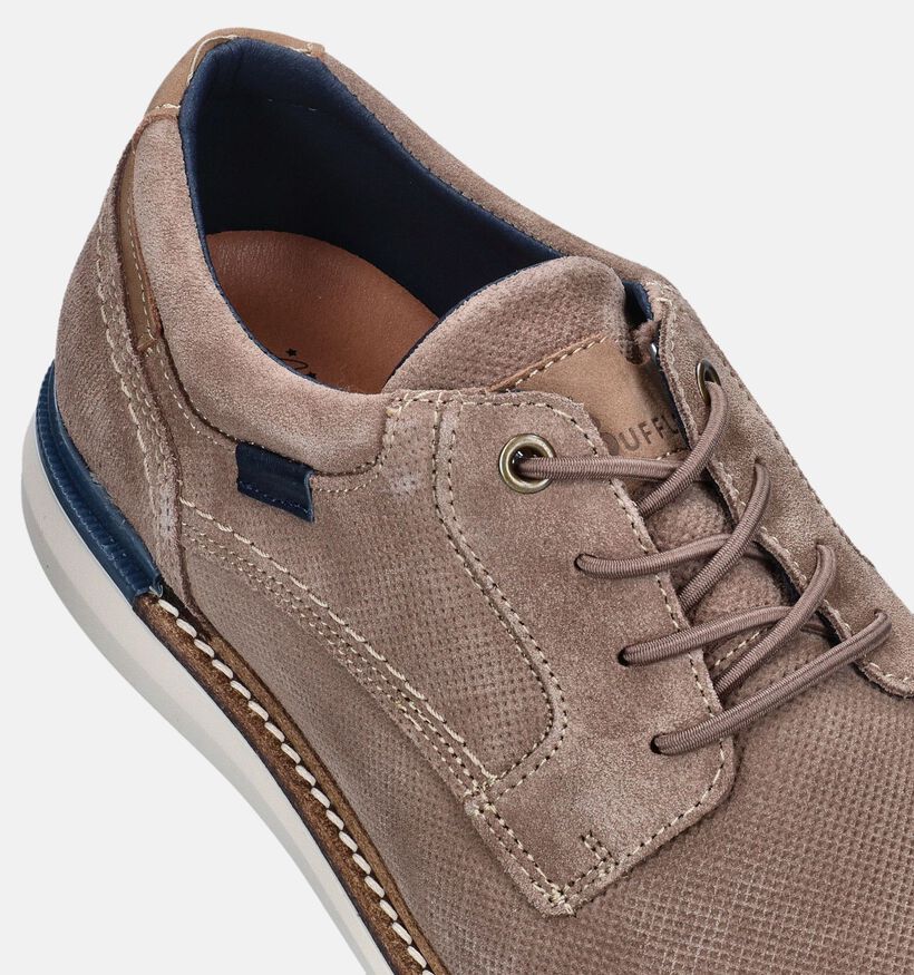 Bufflox Viena Chaussures à lacets en Taupe pour hommes (353944) - pour semelles orthopédiques