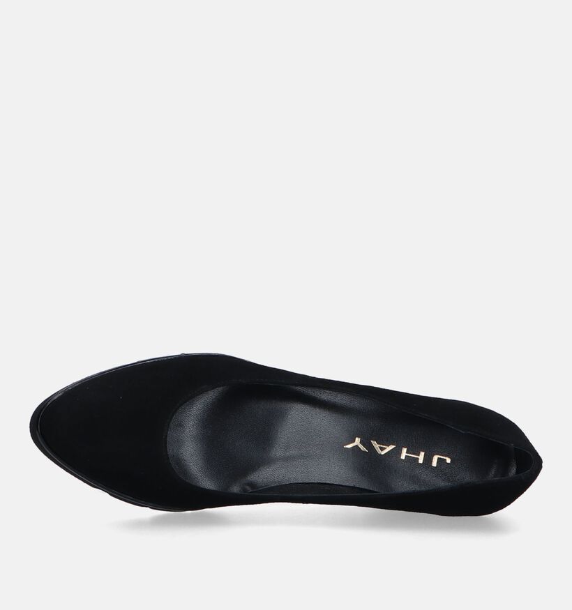 Jhay Escarpins avec talon compensé en Noir pour femmes (330737)
