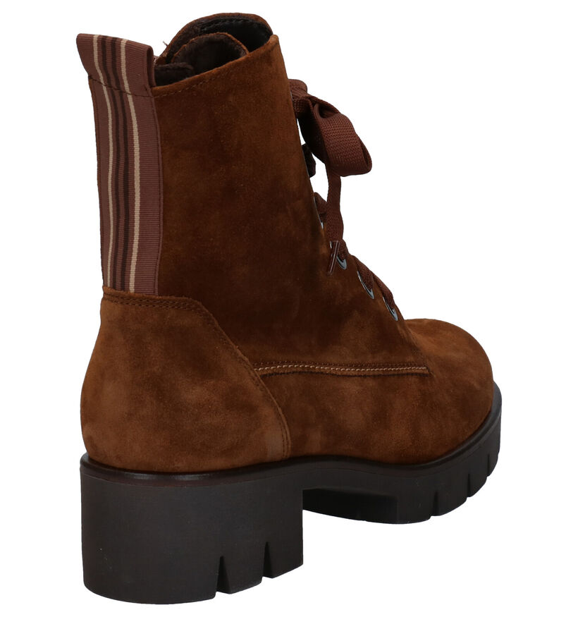 Gabor Best Fitting Bottines en Cognac en daim (282296)