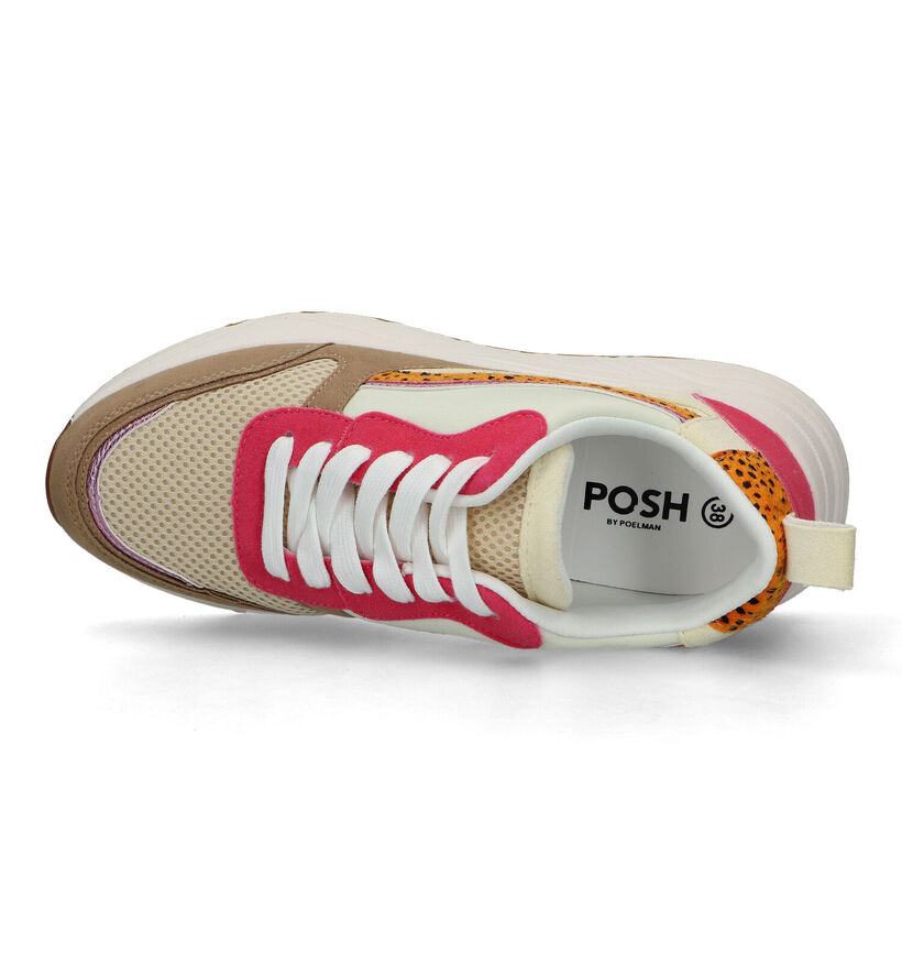 Posh by Poelman Baskets casual en Noir pour femmes (354047) - pour semelles orthopédiques