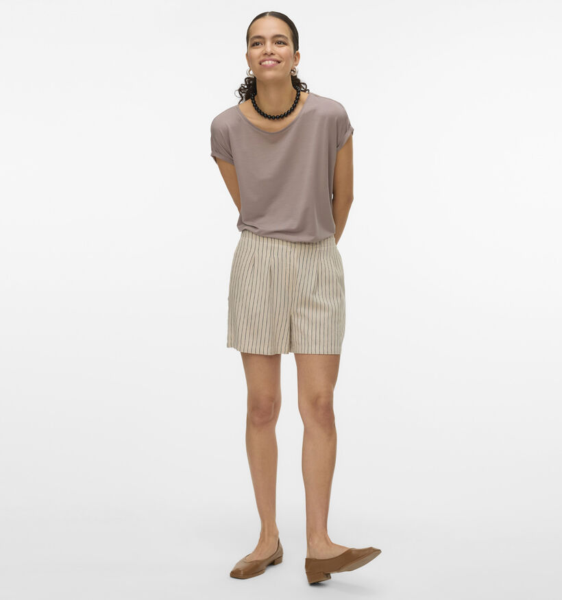 Vero Moda Jesmilo High-Waisted Short en Beige pour femmes (367190)