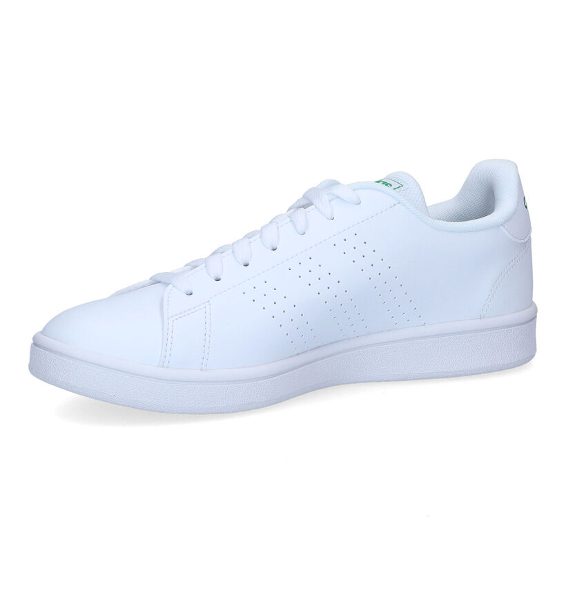 adidas Advantage Base Witte Sneakers in kunstleer (311641)
