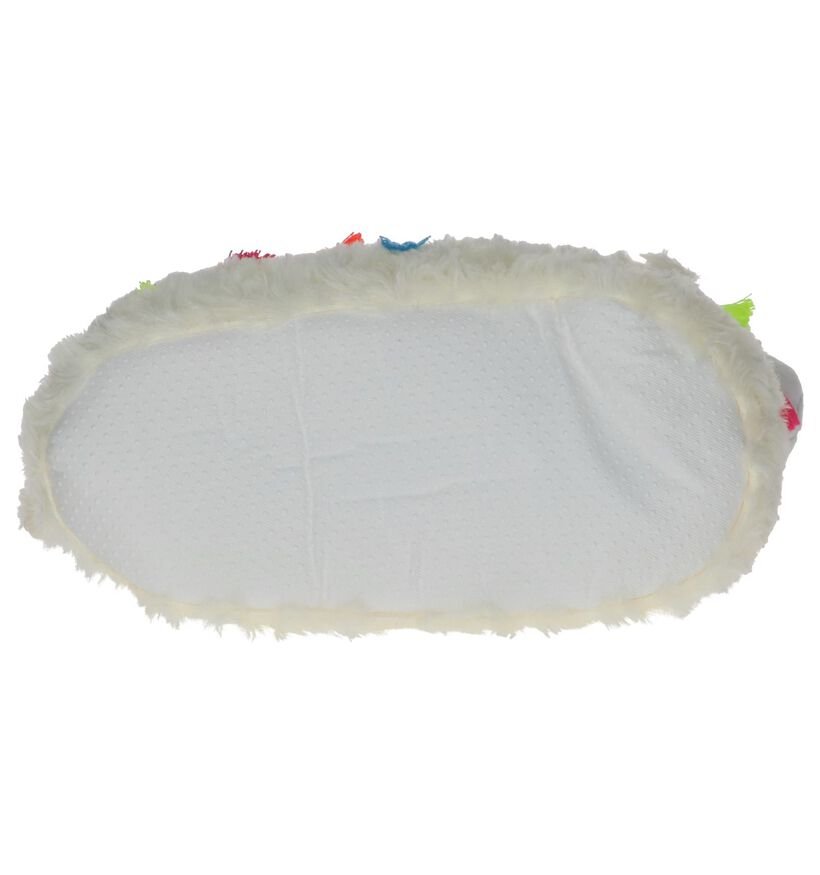 Dazzle Pantoufles fermées en Blanc en textile (227187)
