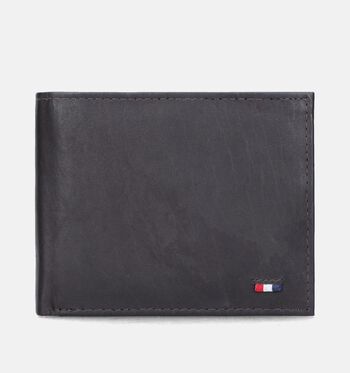 Euro-Leather Portemonnees Zwart/Bruin