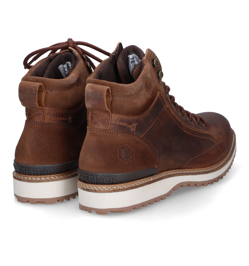 Lumberjack Aaron Bottines en Cognac en cuir (314105)