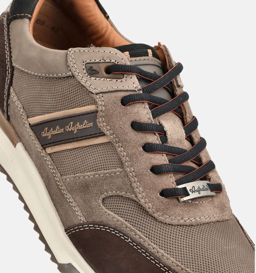 Australian Filmon Chaussures plates en Taupe pour hommes (377107) - pour semelles orthop&eacute;diques