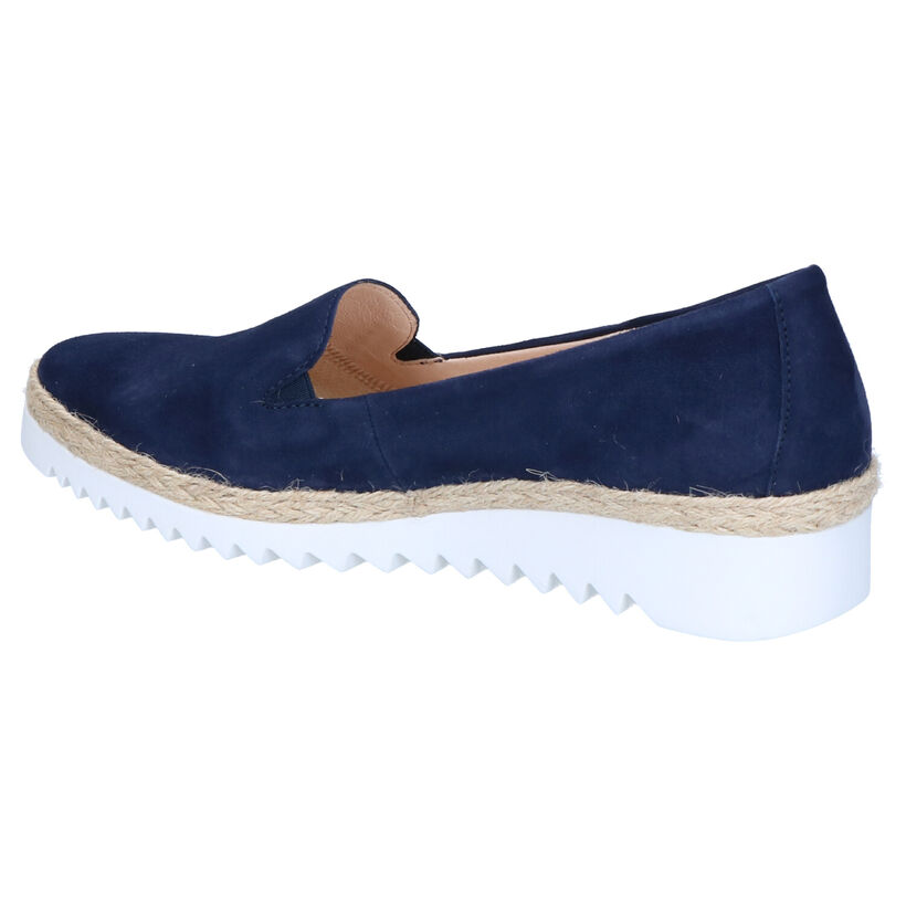 Gabor Easy Walking Blauwe Instappers in nubuck (275218)