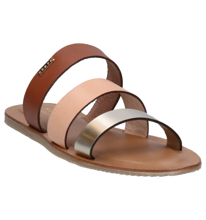 Scapa Cognac Slippers in kunstleer (270285)