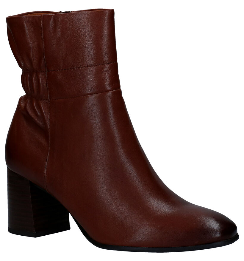 Tamaris Cognac Enkellaarzen in leer (280788)