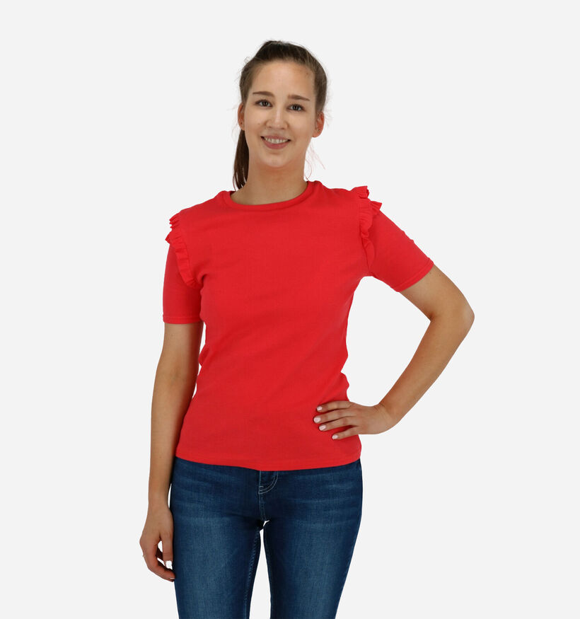 Lofty Manner T-shirt en Rouge (280824)