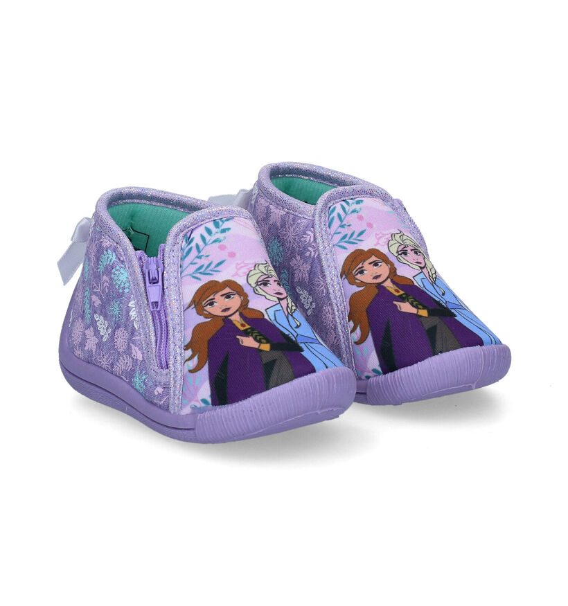 Frozen Pantoufles pour bébé en Violet pour filles (298536)