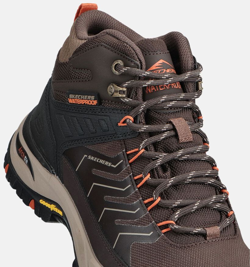 Skechers Wandelschoenen Bruin voor heren (362176) - geschikt voor steunzolen
