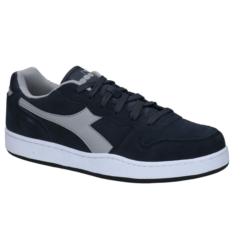 Diadora Playground Blauwe Sneakers in nubuck (277673)