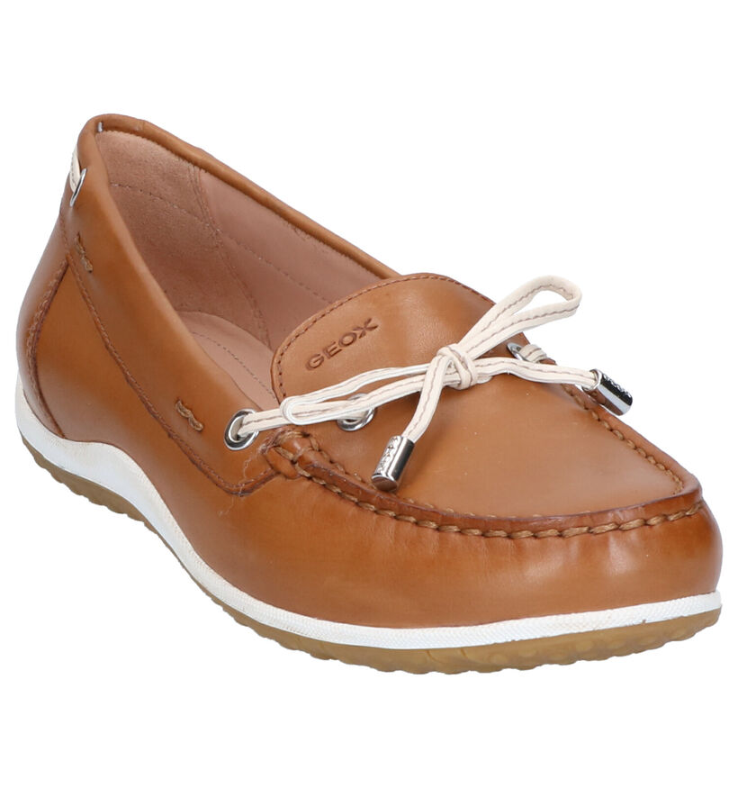 Geox Vega Moc Mocassins en Ecru pour femmes (303577)