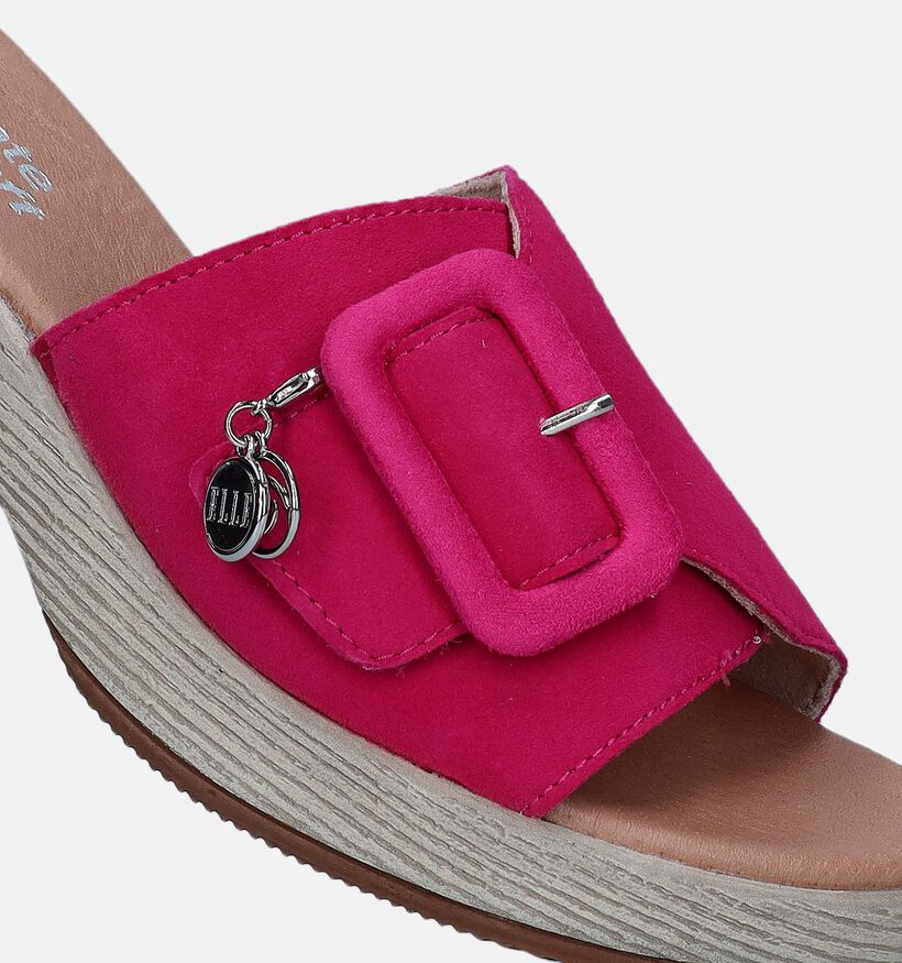 Remonte Nu-pieds à talons en Rose fuchsia pour femmes (339254)