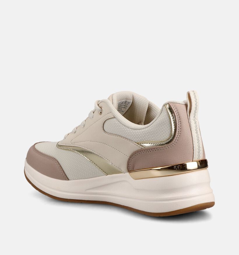 Skechers Billion 2 Beige/Lichtroze Sneakers voor dames (367832) - geschikt voor steunzolen