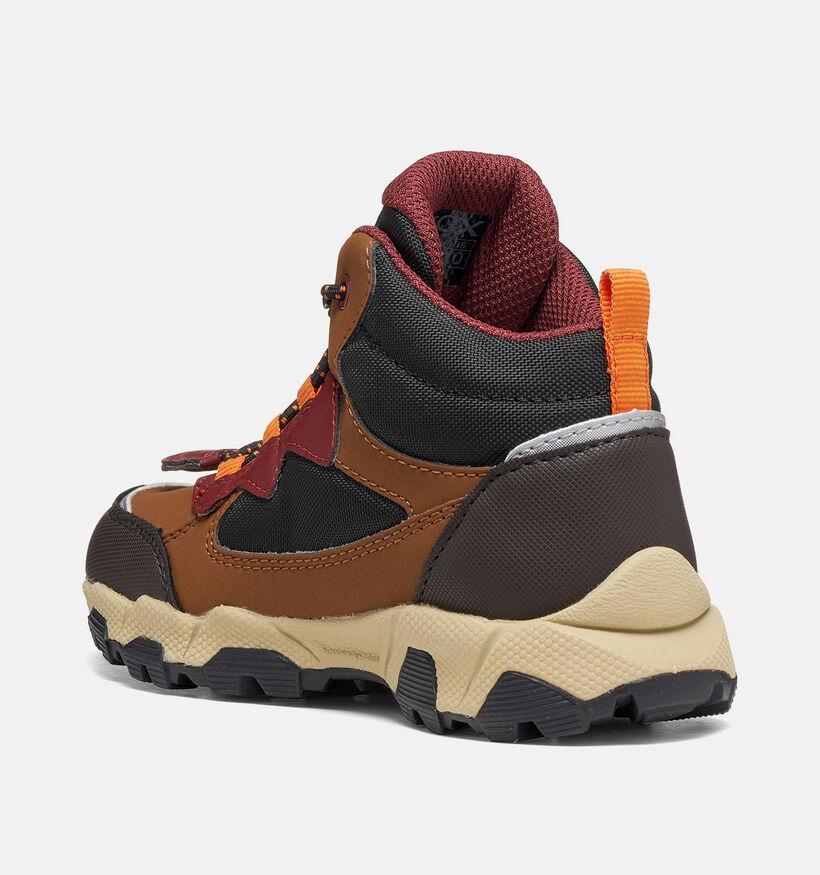Geox Magnetar Boy Boots &agrave; lacets en Marron pour gar&ccedil;ons (377755) - pour semelles orthop&eacute;diques