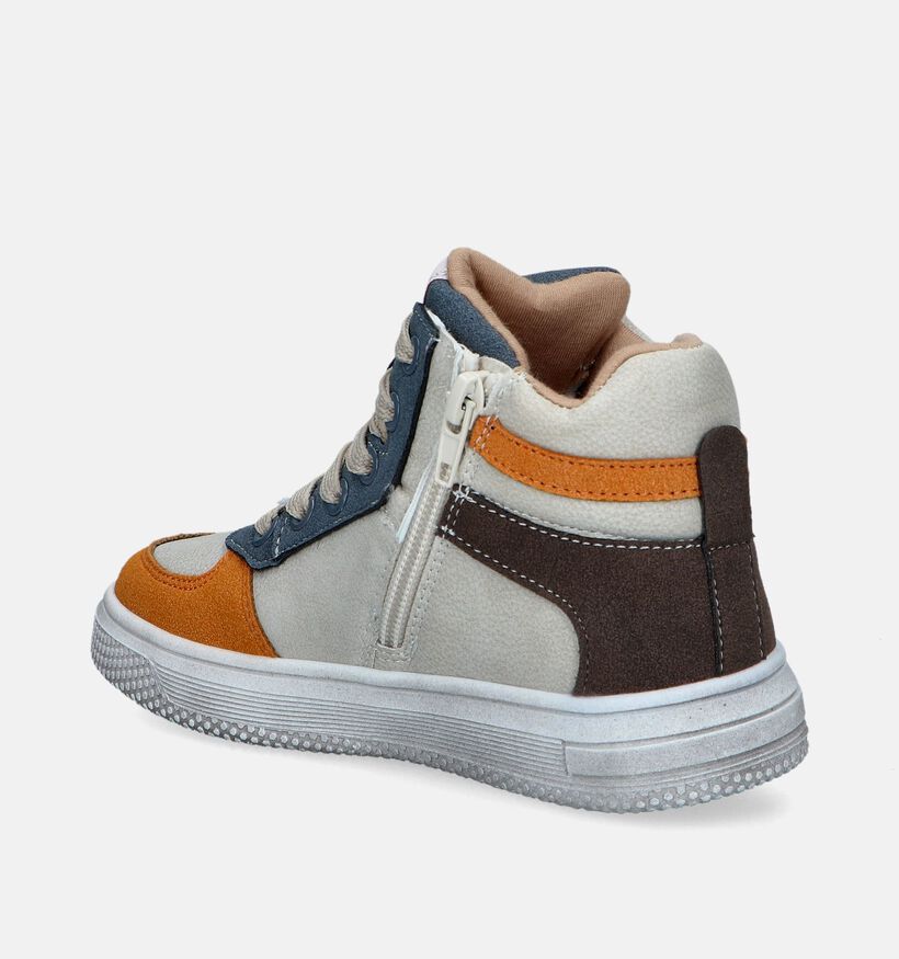 Milo & Mila Beige Hoge schoenen voor jongens (347117)