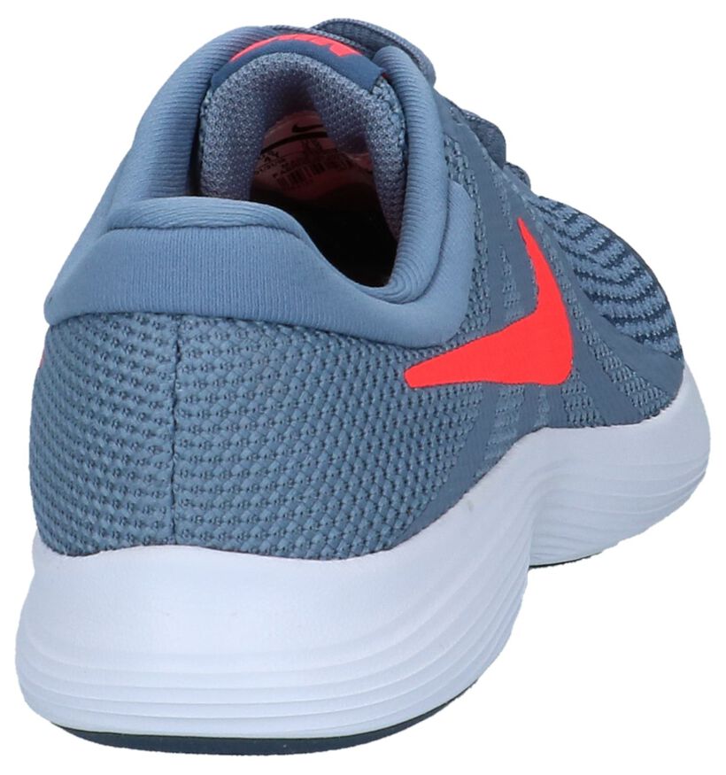 Grijsblauwe Sneakers Nike Revolution 4 GS in stof (222215)