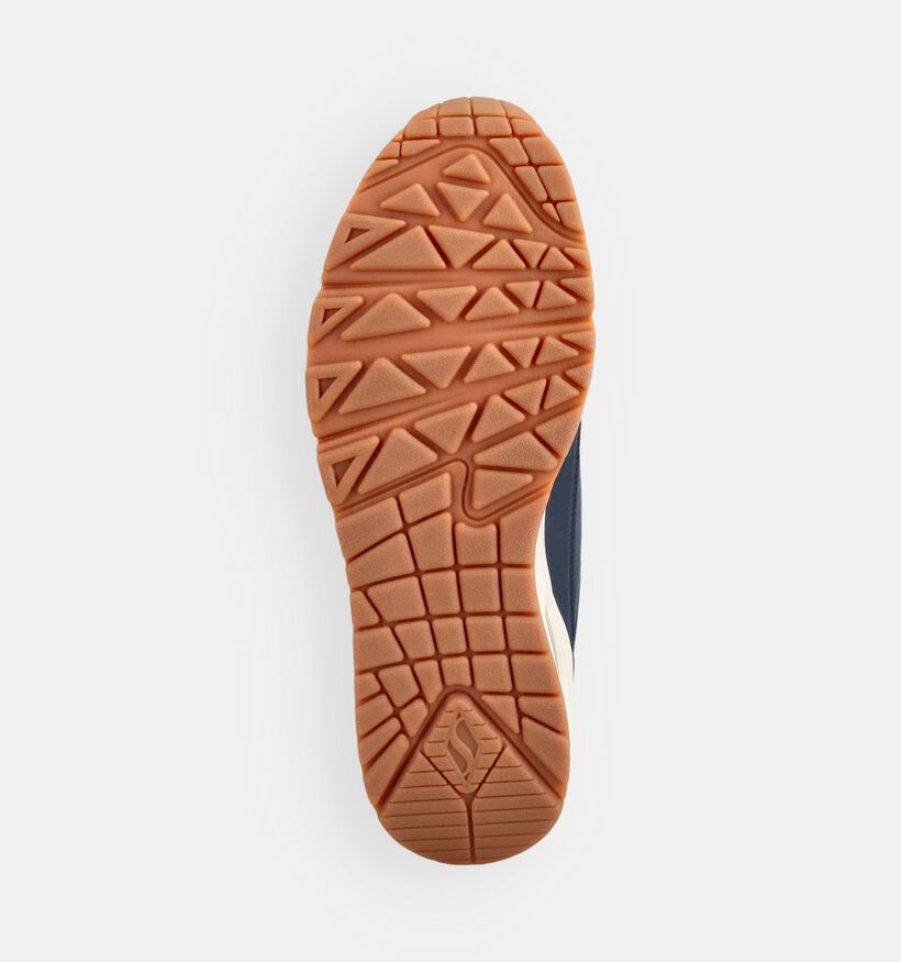 Skechers Uno Banksia Luxe Donkerblauwe Sneakers voor heren (375634)