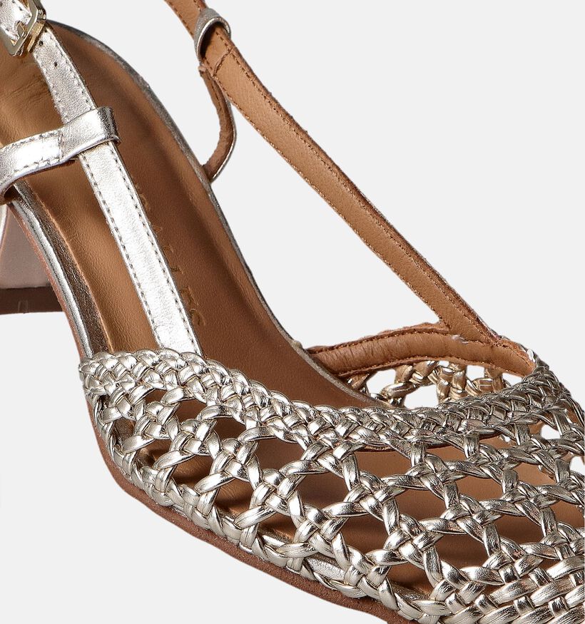 Pedro Miralles Escarpins slingback en Or pour femmes (357687)