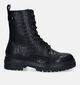 Poelman Boots à lacets en Noir pour femmes (332742)