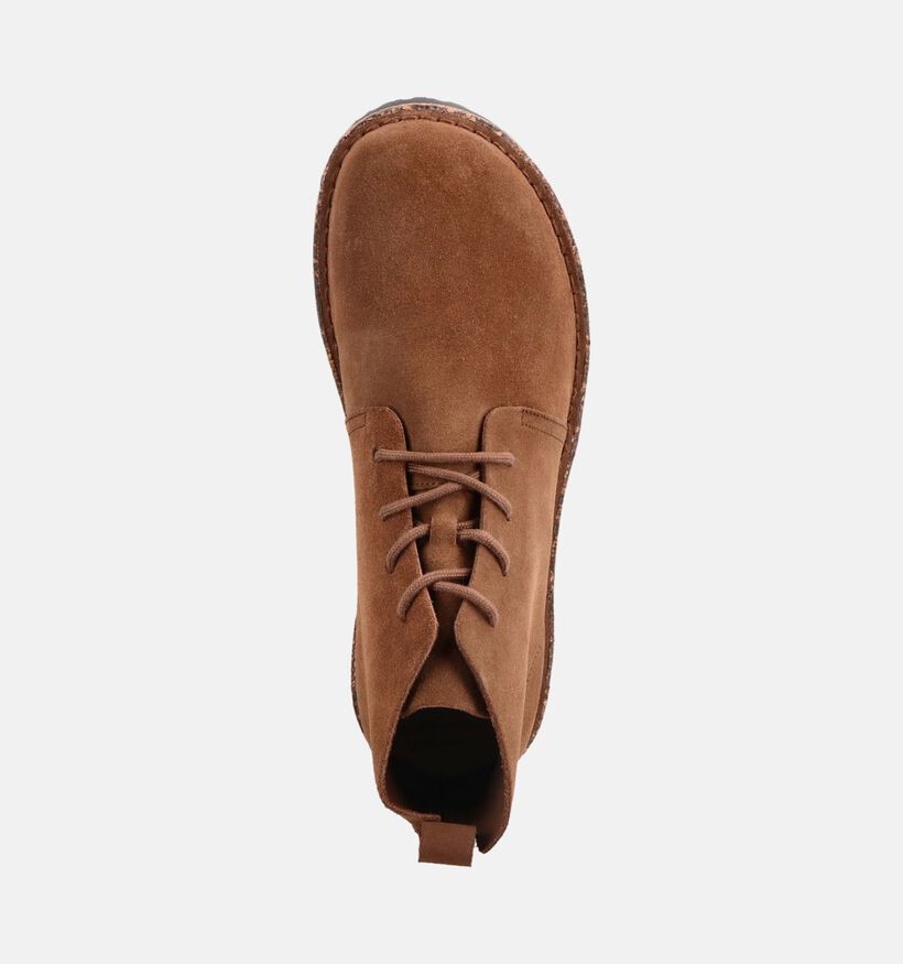 Birkenstock Uppsala Mid Leve Cognac Geklede Veterschoenen voor heren (377032) - geschikt voor steunzolen