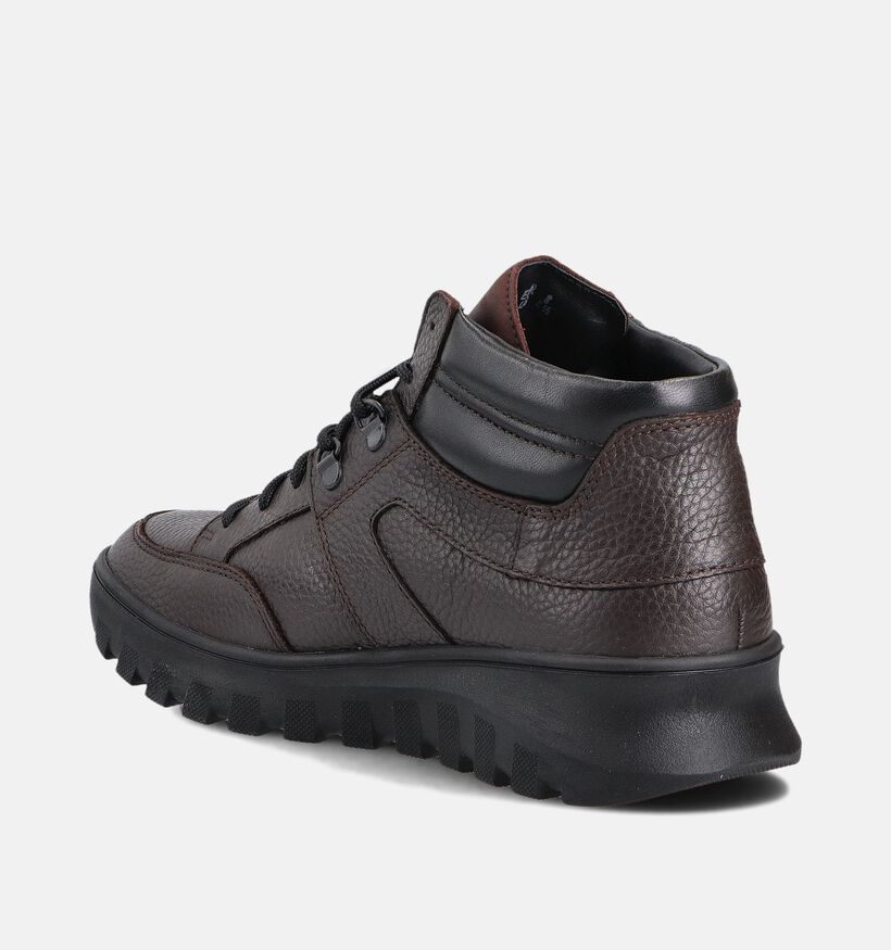 Mephisto Fosco Oregon Donkerbruine Hoge Sneakers voor heren (379024) - geschikt voor steunzolen
