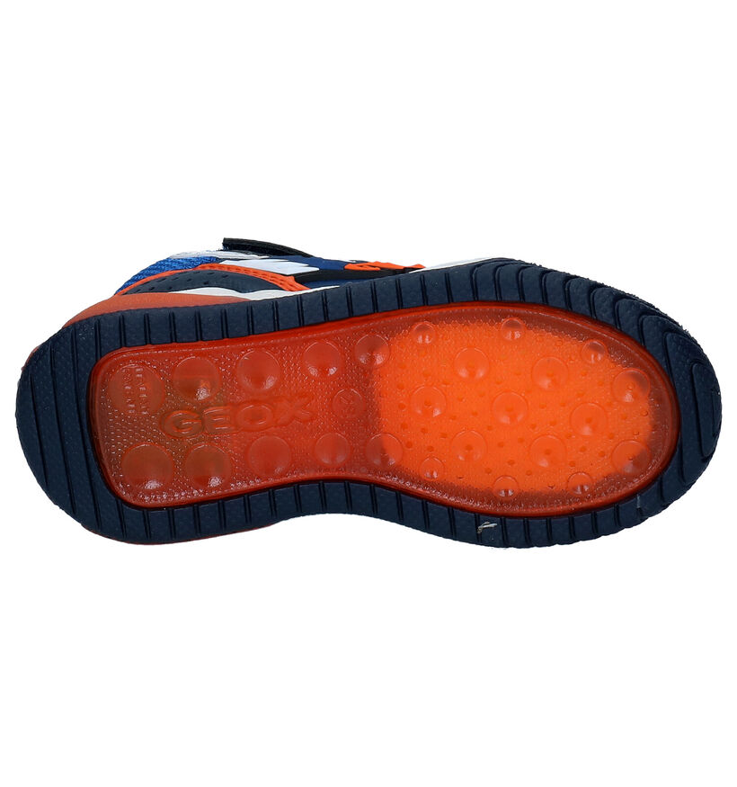 Geox Inek Baskets hautes en Bleu en simili cuir (295097)