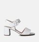 Gabor Best Fitting Ecru Sandalen met blokhak voor dames (355015)