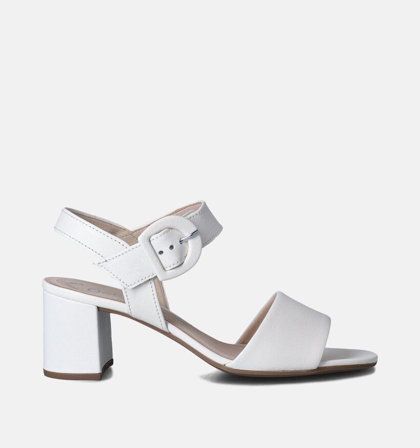 Gabor Best Fitting Ecru Sandalen met blokhak voor dames (355015)