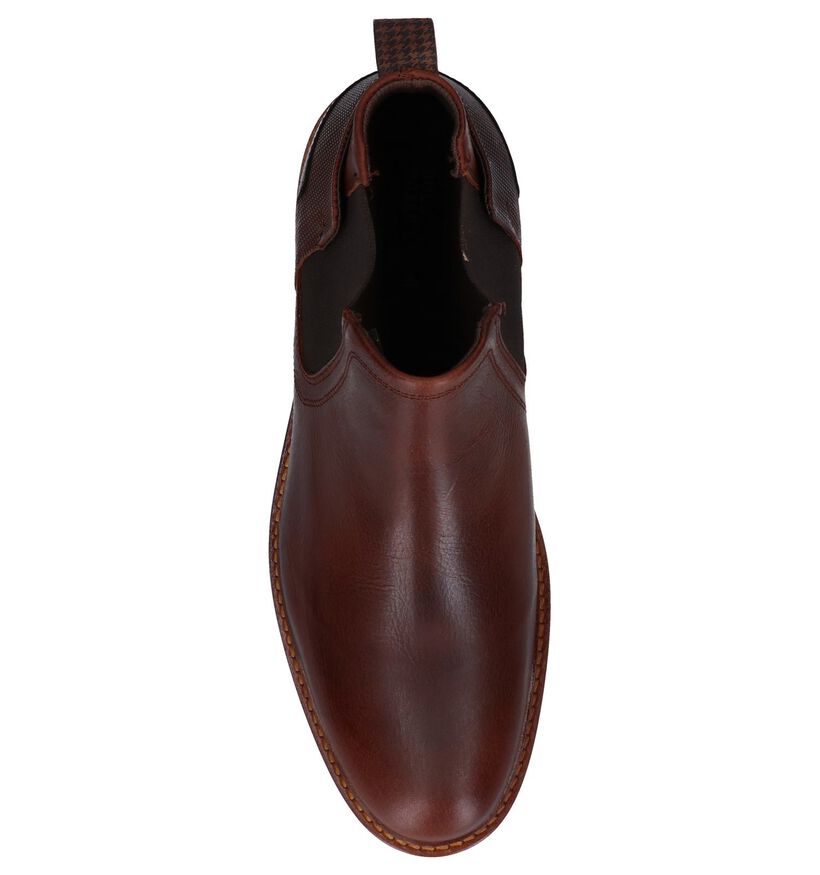 Bullboxer Cognac Cheslea Boots in leer (276987)