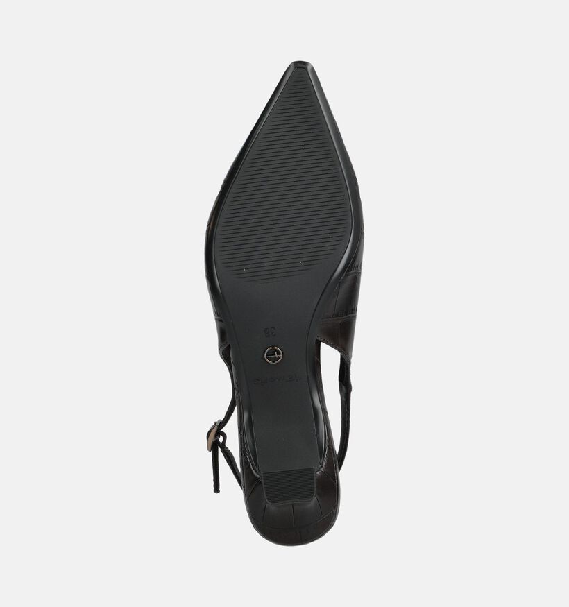 Tamaris Kitten Heels en Brun fonc&eacute; pour femmes (378925)