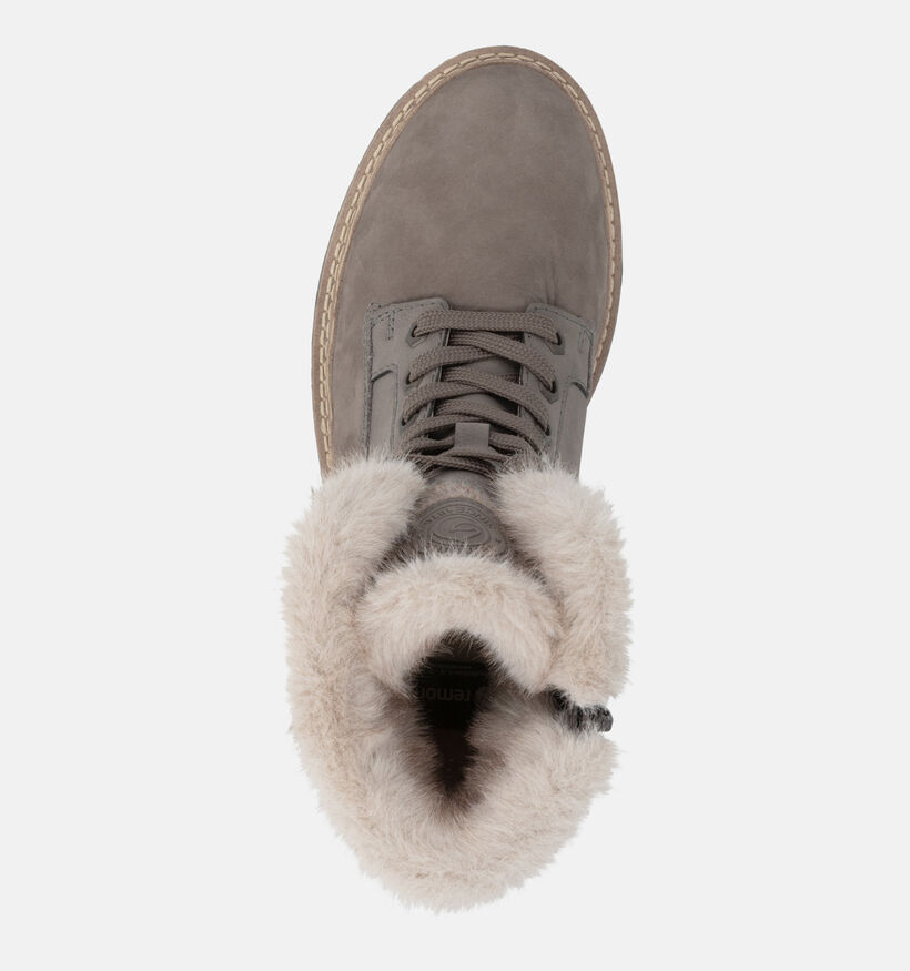 Remonte Boots &agrave; lacets en Gris pour femmes (379853)