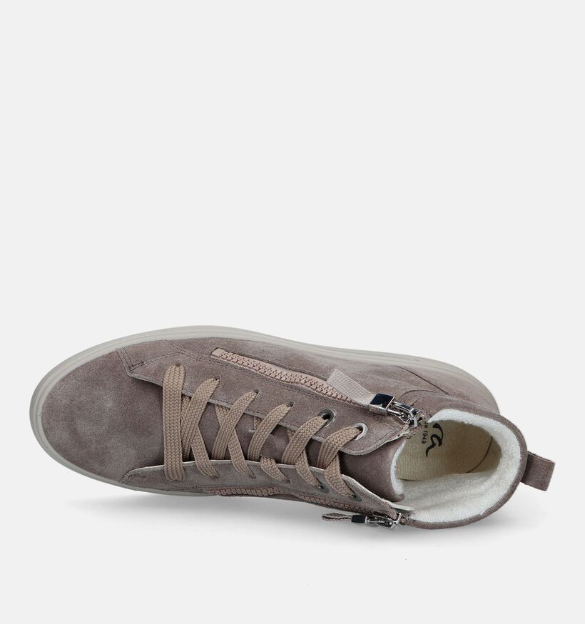 Ara Courtyard 2.0 Baskets en Taupe pour femmes (328809) - pour semelles orthopédiques