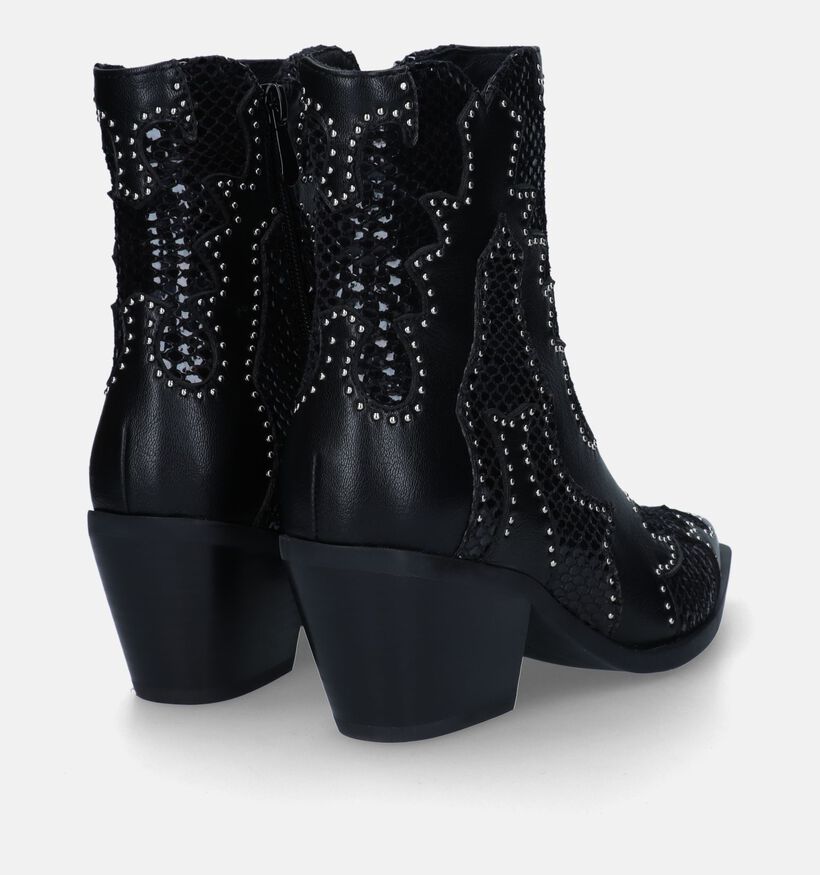 Noa Harmon Bottines à talons en Noir pour femmes (333383)