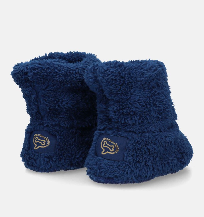 STONES and BONES Cozy Pantoufles en Bleu pour filles, garçons (332370)