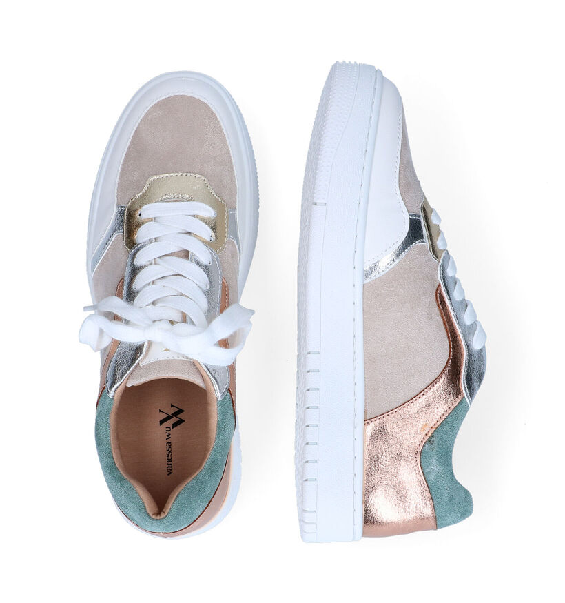Vanessa Wu Beige Veterschoenen in kunstleer (303364)