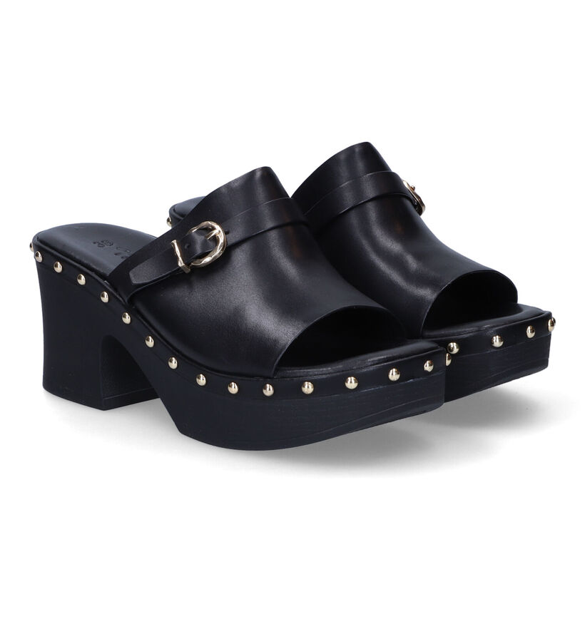 Tamaris Touch it Mules en Noir en cuir (309749)