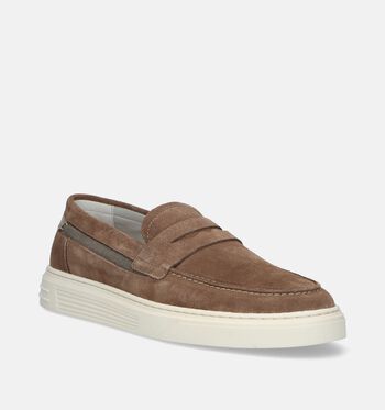 Bullboxer Chaussures plates Taupe/Bleu