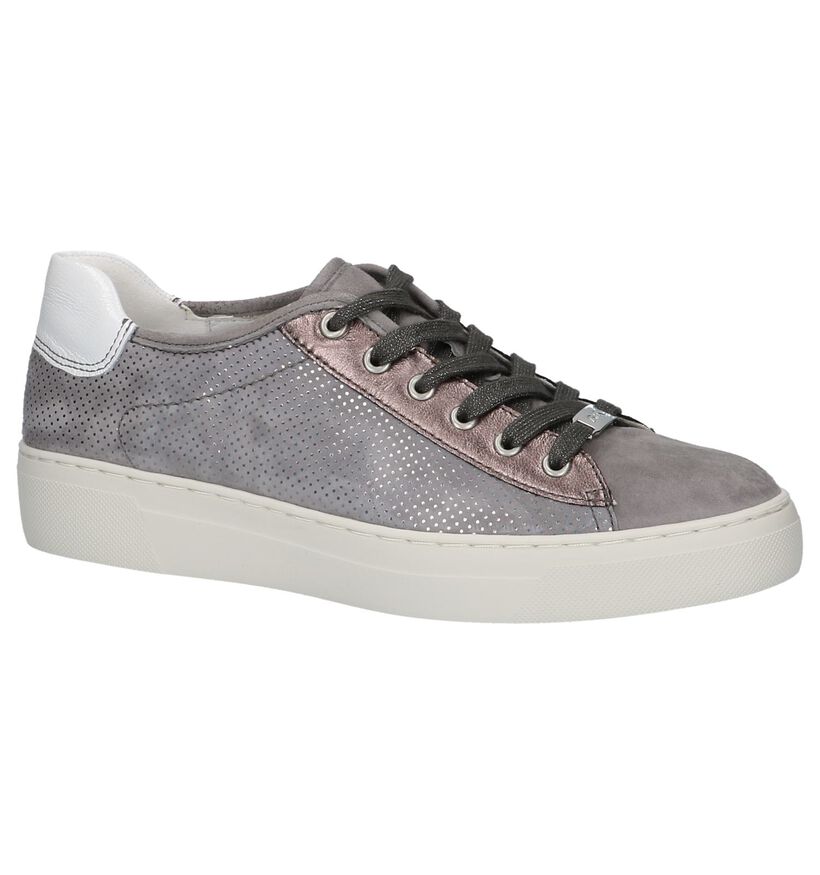 Grijze Lage Geklede Sneakers Ara Courtyard in nubuck (217355)