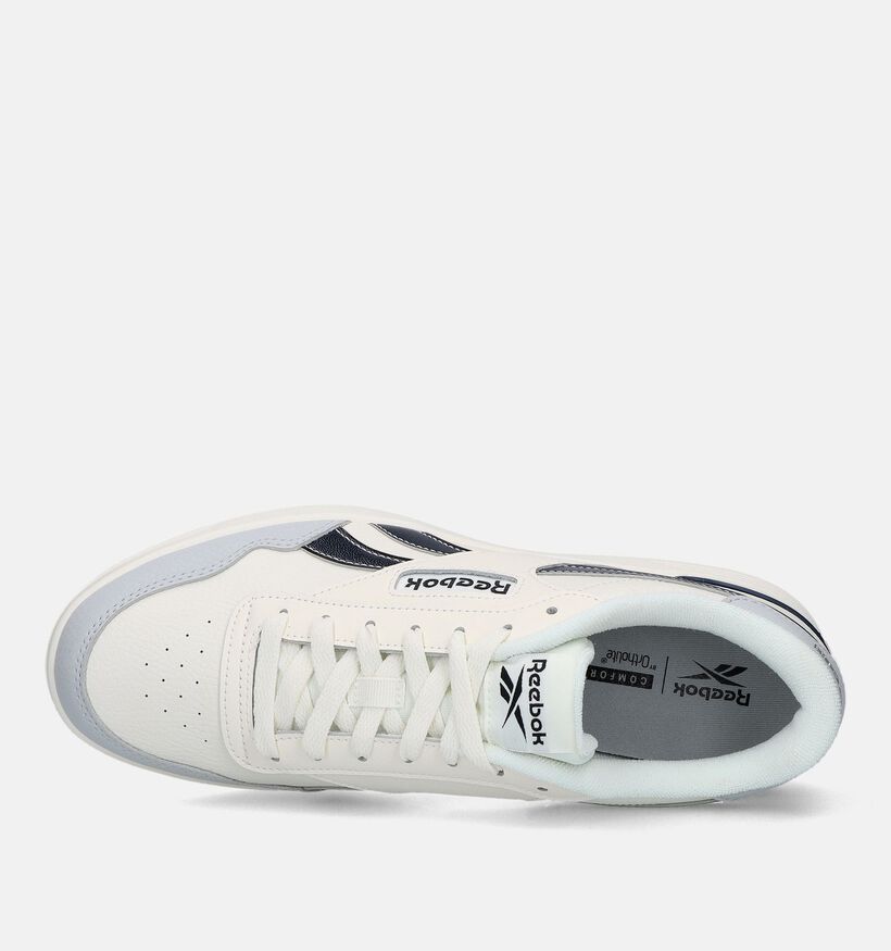 Reebok Court ADV Clip Baskets en Blanc pour hommes (335284) - pour semelles orthopédiques