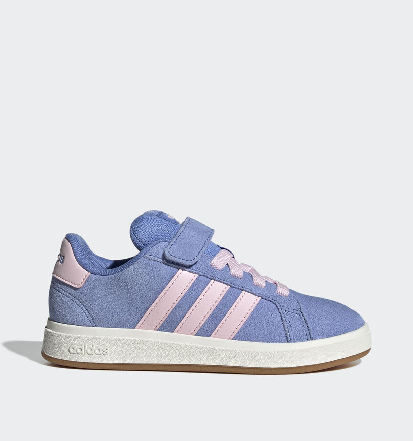 adidas Grand Court 00s Blauwe/Roze Sneakers voor meisjes (359661) - geschikt voor steunzolen