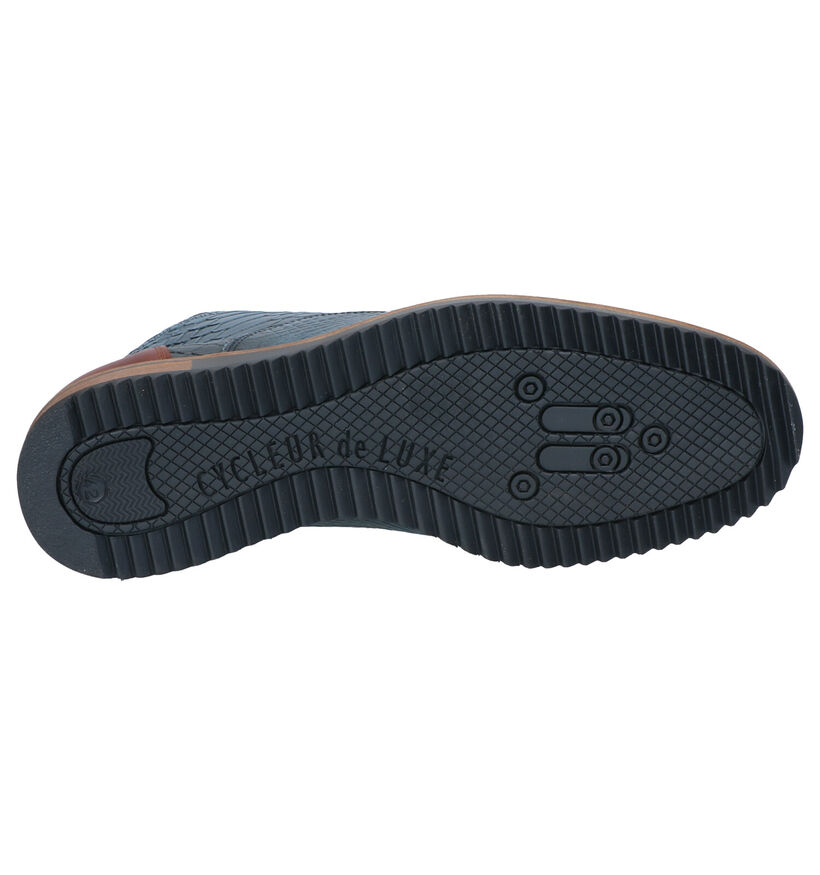 Cycleur de Luxe Allrounder Blauwe Hoge Schoenen in leer (259415)