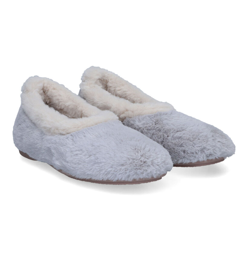 Hush Puppies Garibou Pantoufles en Gris en textile (313721)