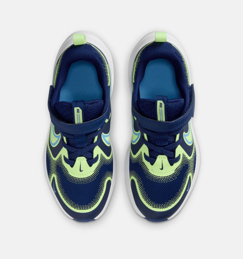 Nike Mystic Fly Blauwe/Gele Sportschoenen voor jongens, meisjes (359883)