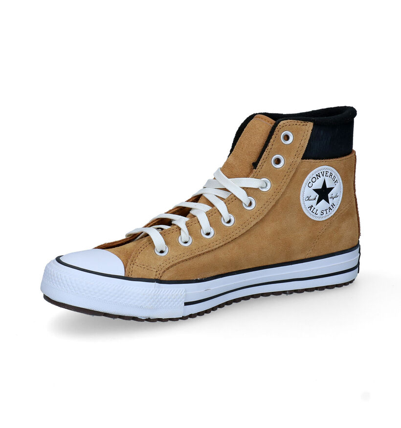 Converse Chuck Taylor AS PC Boot HI Basket en Noir en daim (293731)