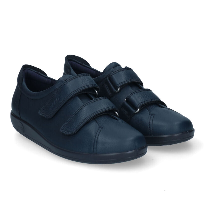 Ecco Soft 2.0 Chaussures à velcro en Noir pour femmes (314895) - pour semelles orthopédiques